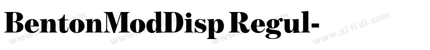 BentonModDisp Regul字体转换 BentonModDisp Regul字体转换